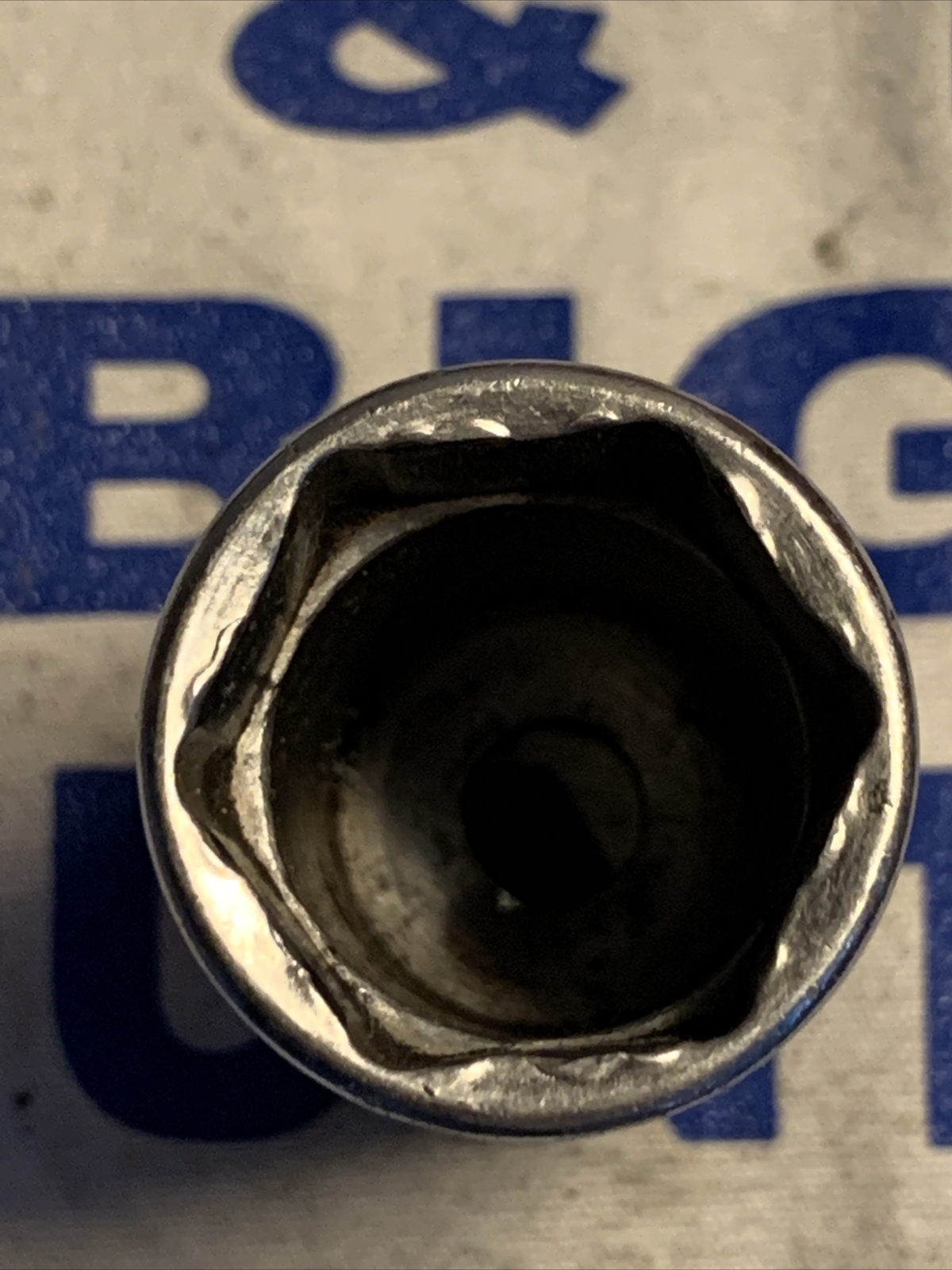 1987 Snap-on Tools USA 3/8″ Drive 7/8″ SAE Deep 6pt Chrome Socket SFS281