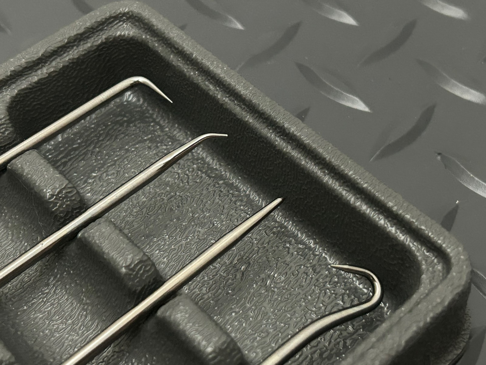 Snap-on Tools USA NEW 4pc BLACK Soft Grip Miniature Pick Set SGASA204CBK