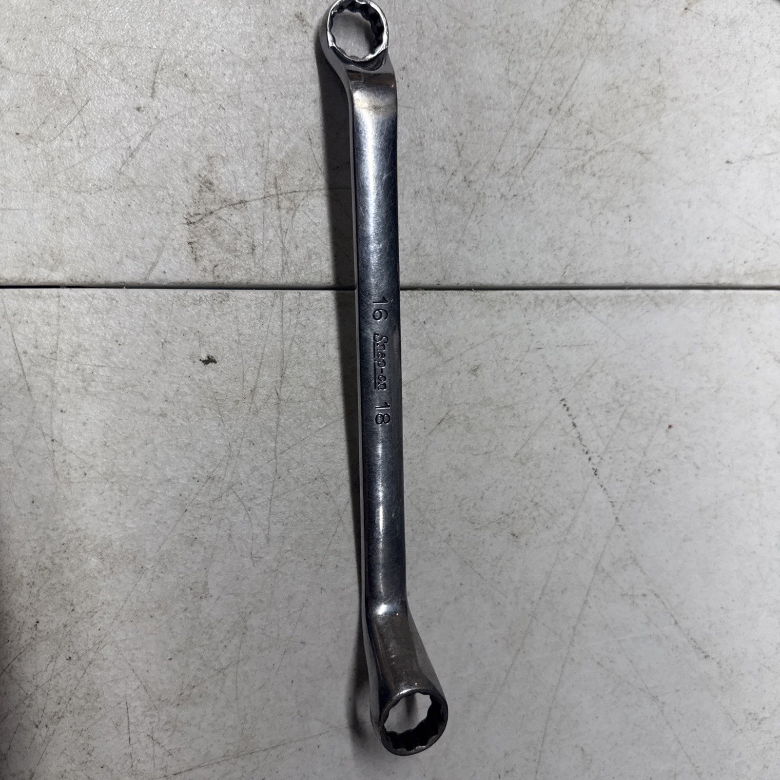 16 x 18 MM USA Snap-On Double Box End Wrench Metric XOM1618 16mm 18mm