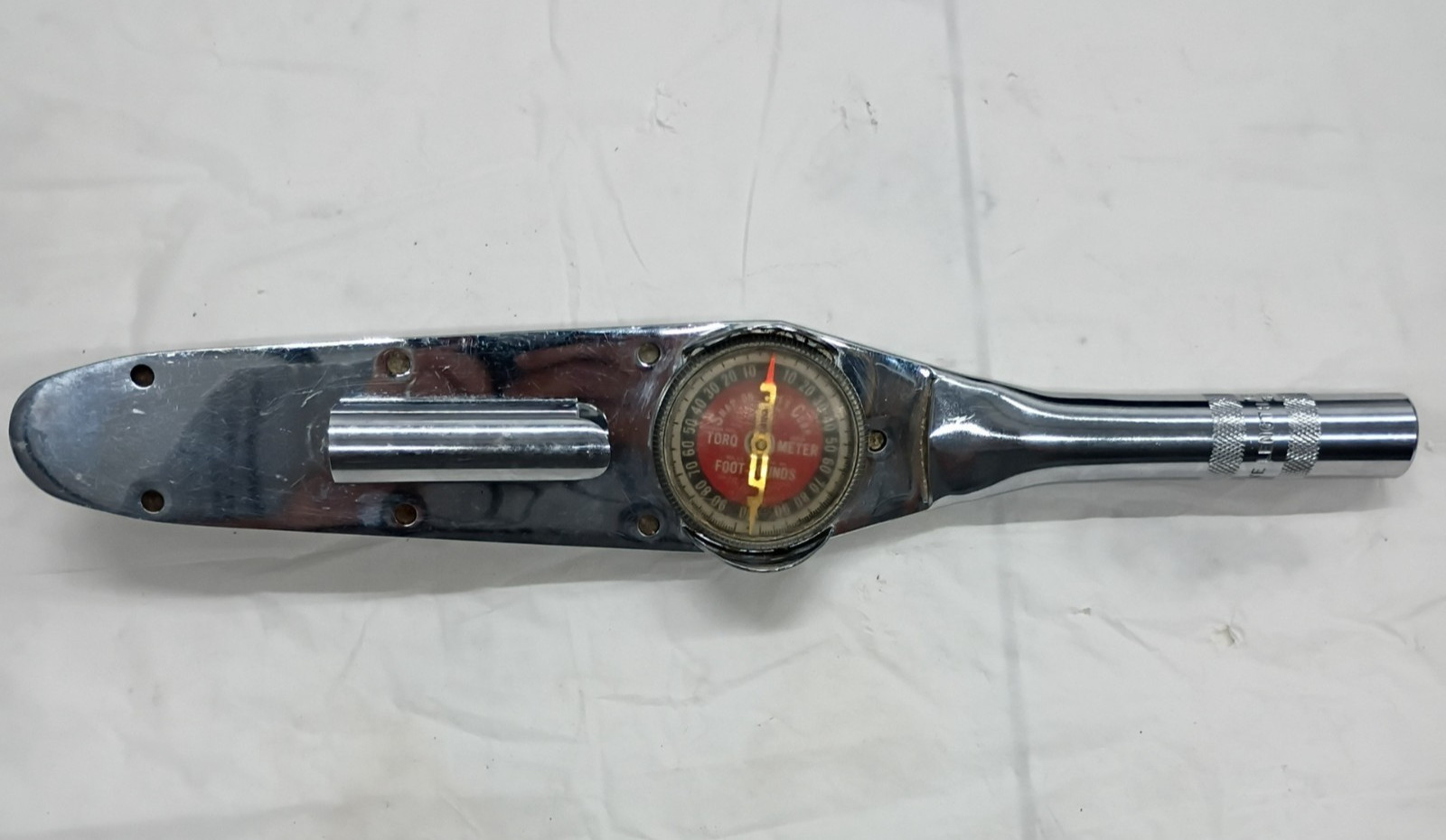 Snap On TE 100L Vintage Torqometer 1/2″ Drive Torque Wrench 0 to 100 f/Lb