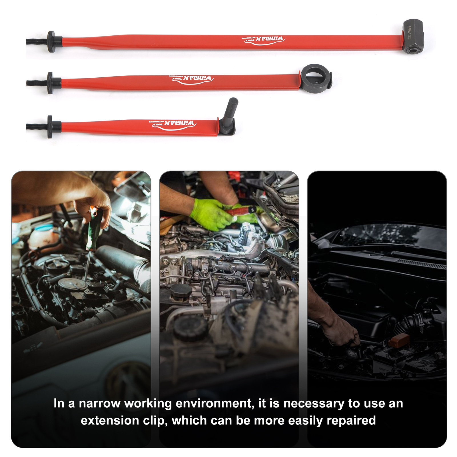 Extension Clamp Tool Set V2 3 Pack (Small 195mm, Medium 278mm & Large 375mm)