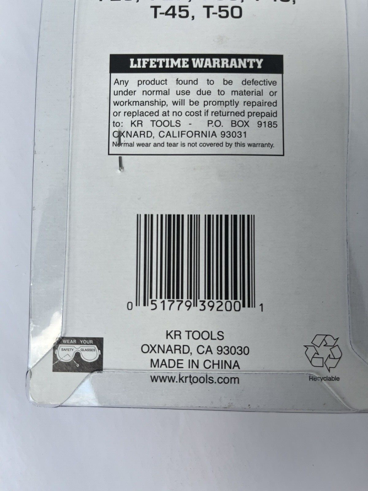 KR Tools – 9 pc. Star Socket Set [ T-10 ~~ T-50 ] (Part # 39200)