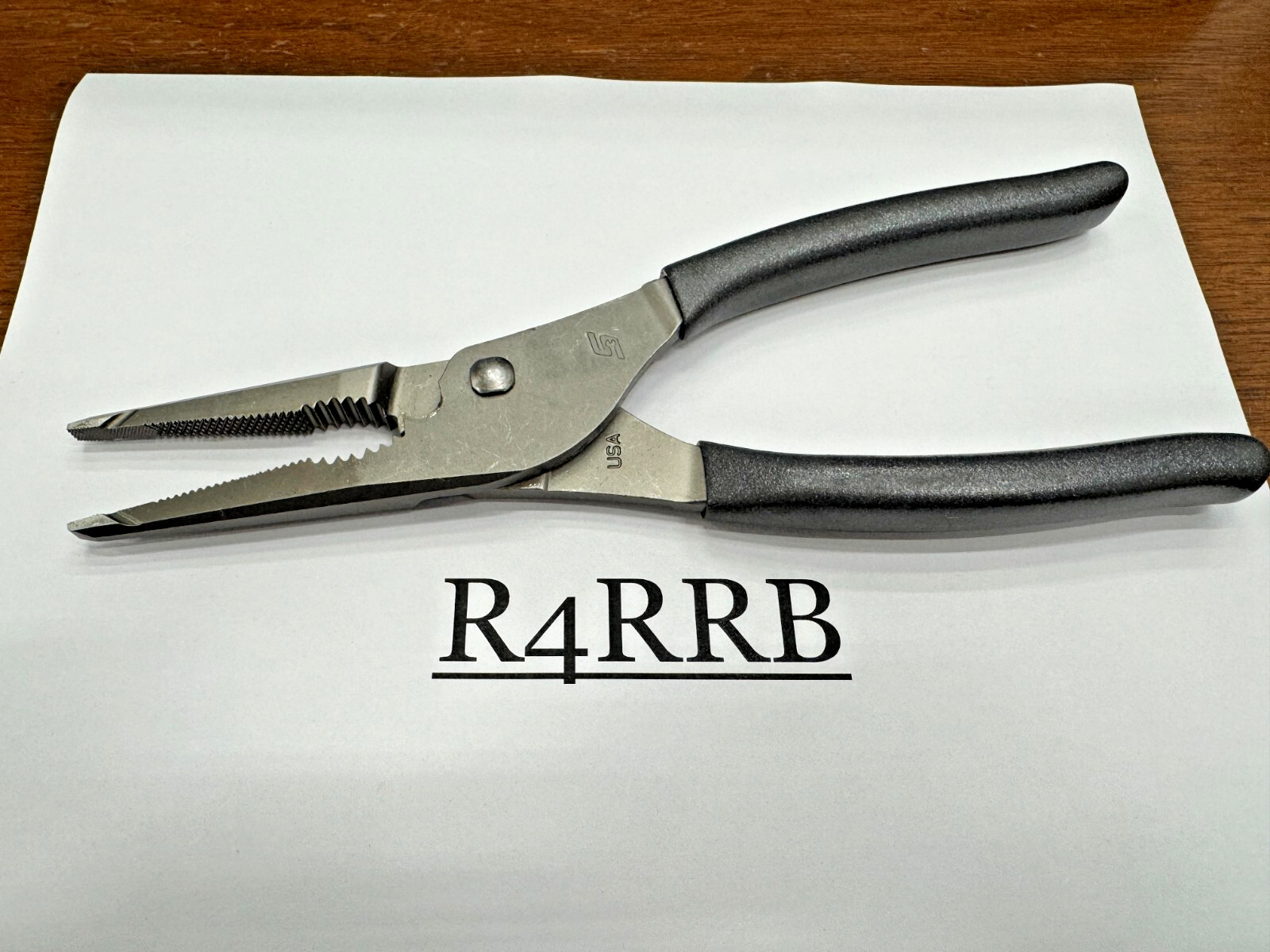 Snap-On Tools USA NEW DARK TITANIUM Grip Long Nose Slip Joint Pliers LN47ACFDT