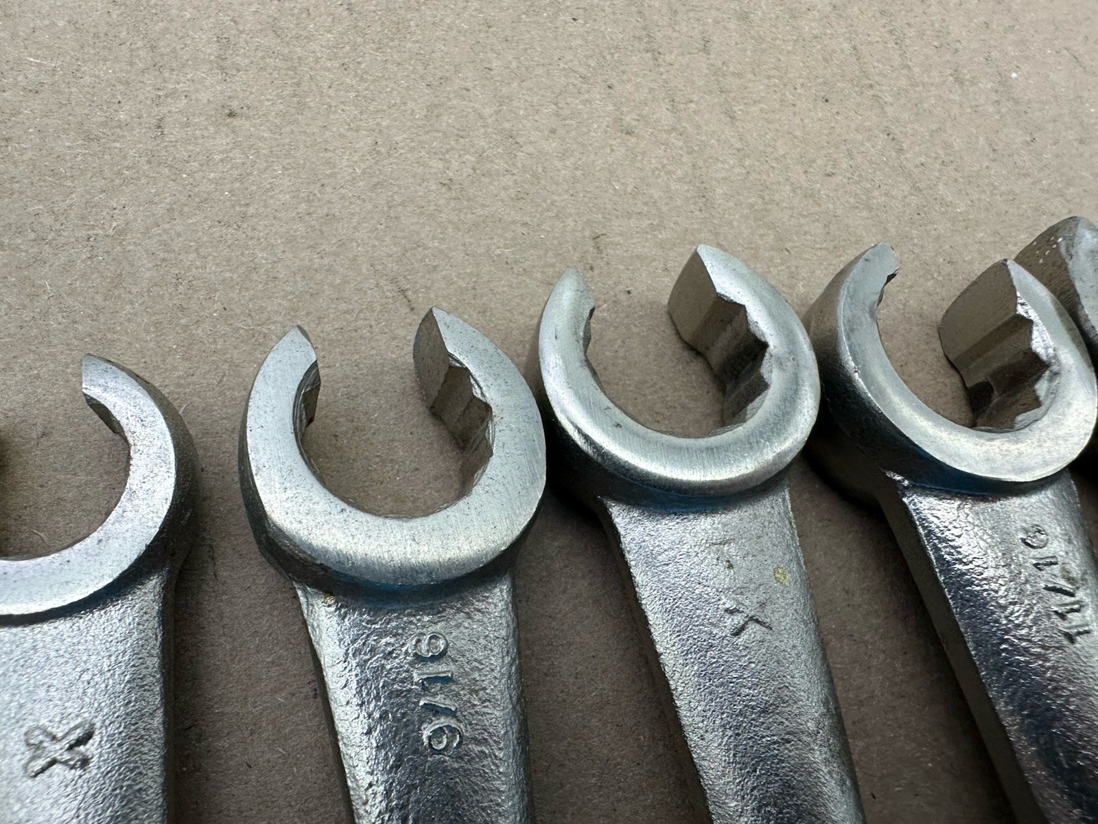 Fairmount 9pc Single End Flare Nut Line Wrench Set USA 3/8″-1″ Very Nice Shape