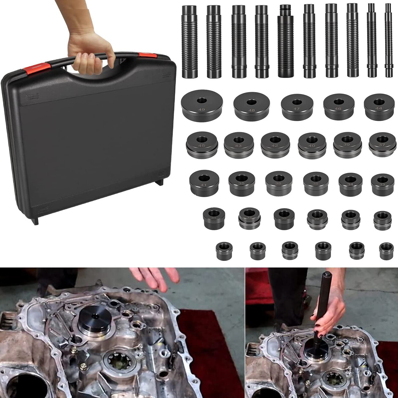 T-0220-39 Master Bushing Driver Tool for Chrysler GM Ford Transmission 39pcs/set