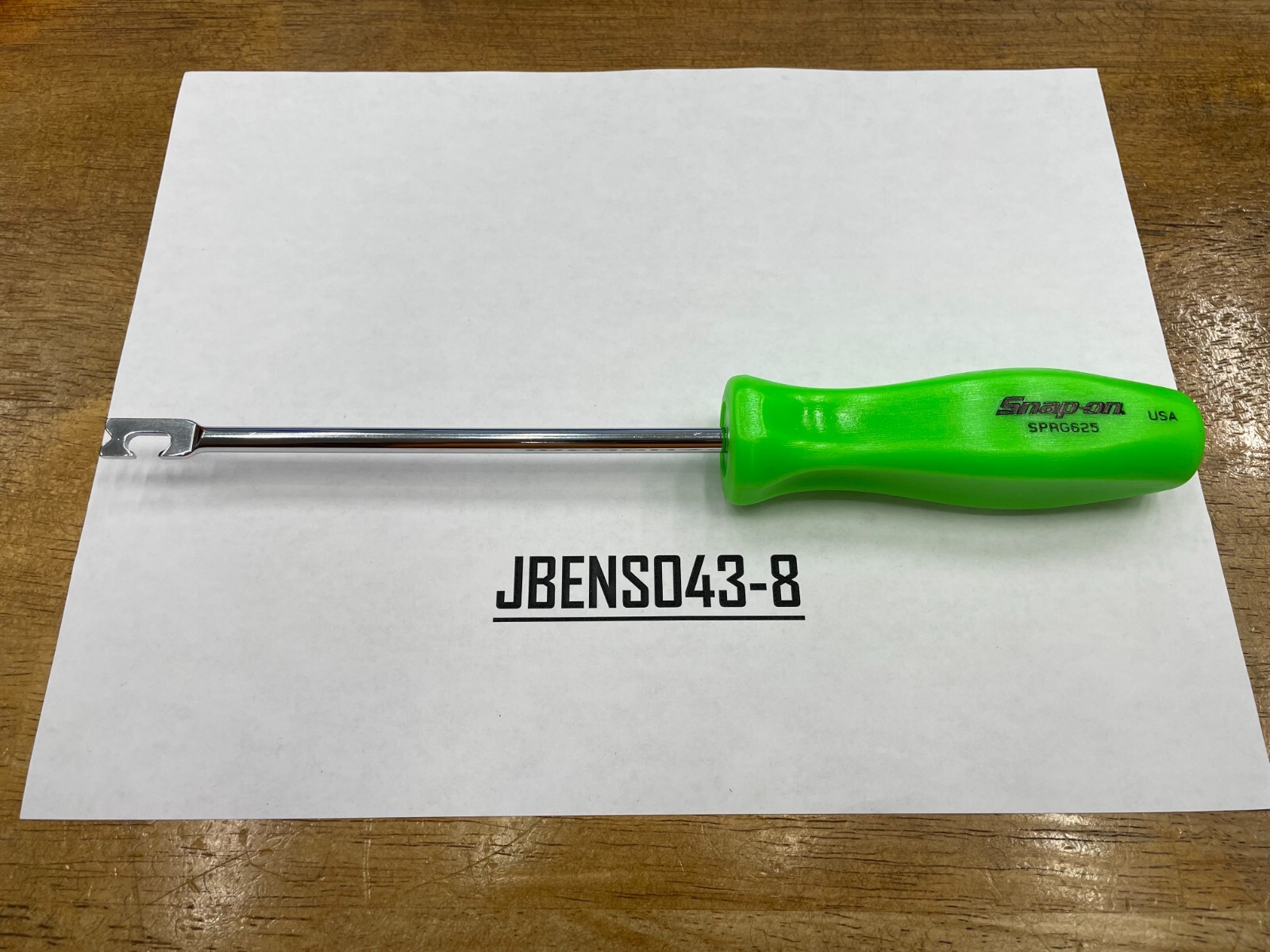 Snap-on Tools USA NEW GREEN 13/32″ Blade Width Push-Pull Spring Tool SPRG625G