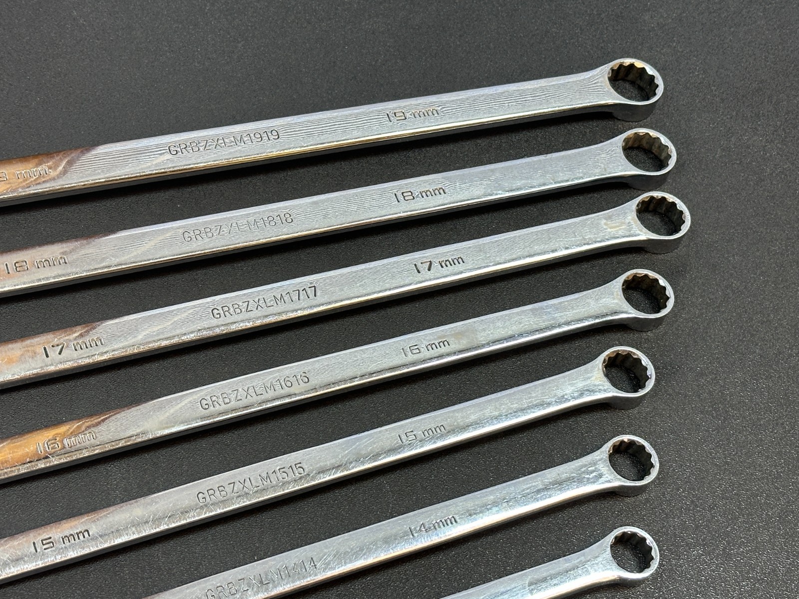 Matco Tools GRBZXLM 10pc Extra Long Metric 10mm-19mm Ratcheting Box Wrench Set
