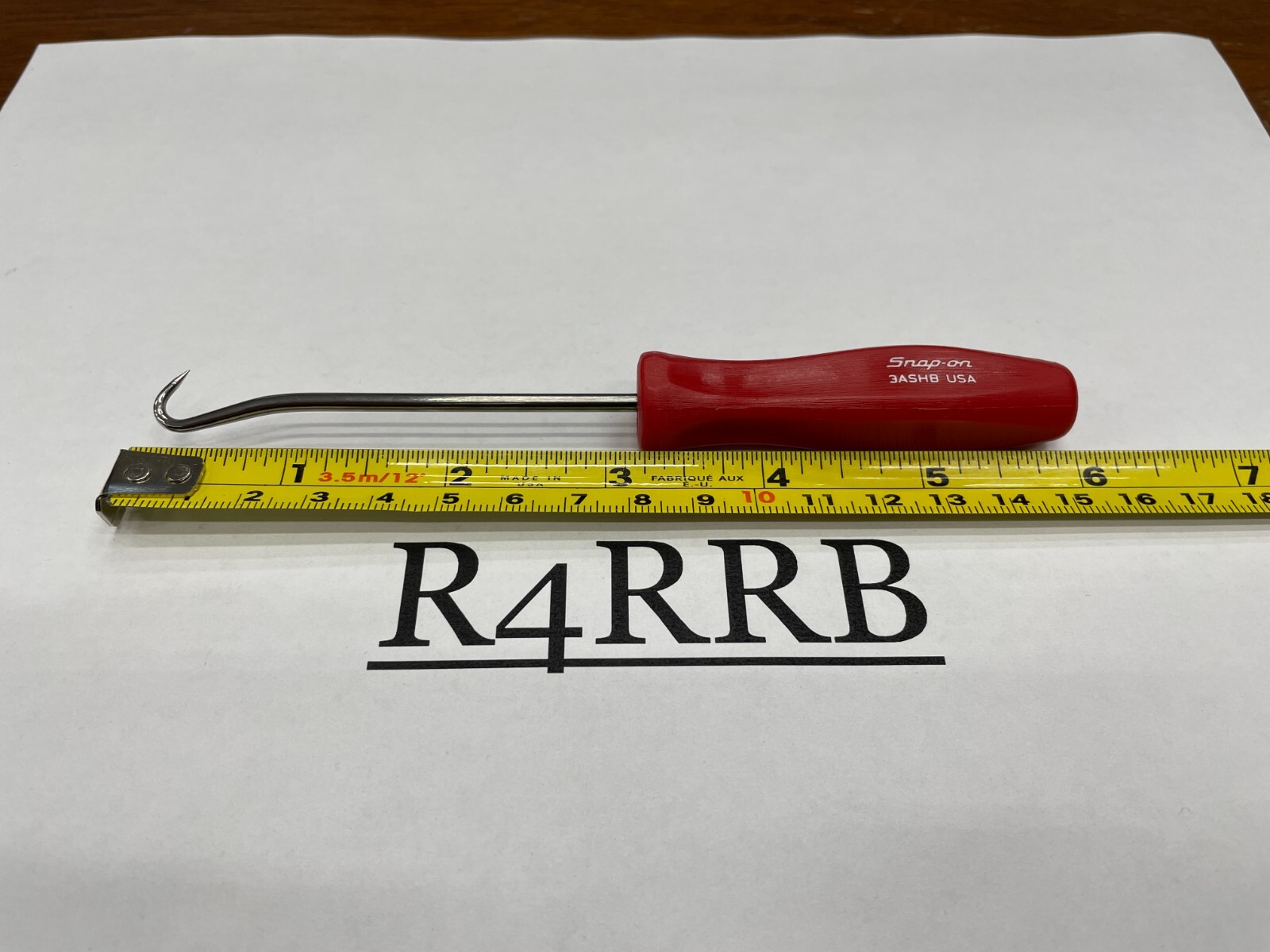 Snap-on Tools USA NEW Classic RED Mini Hard Handle Hook Pick 3ASHBR