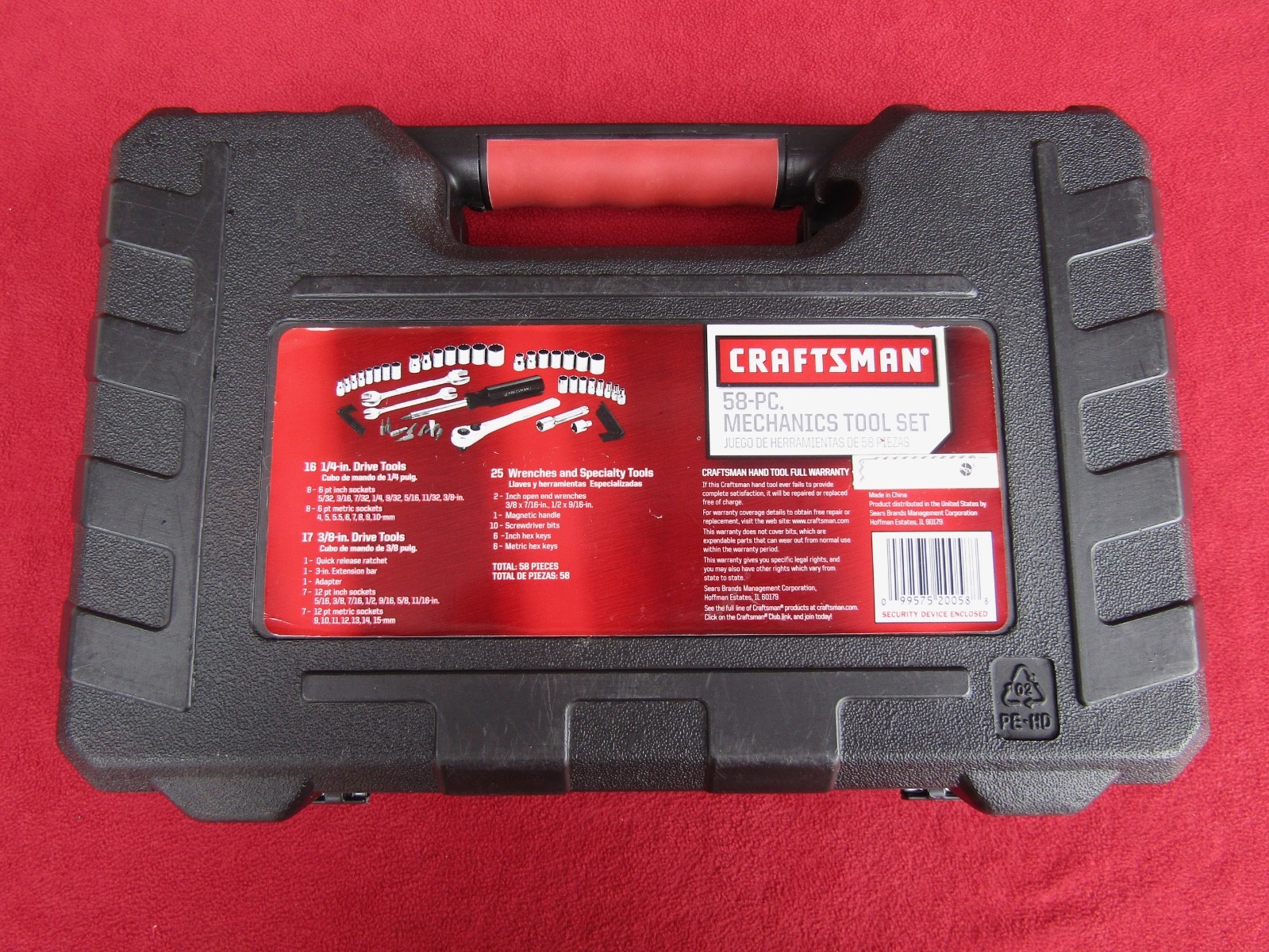 NICE CRAFTSMAN «Almost Complete» 58-PC Mechanics Tool Set 1/4″ & 3/8″ Dr Sockets