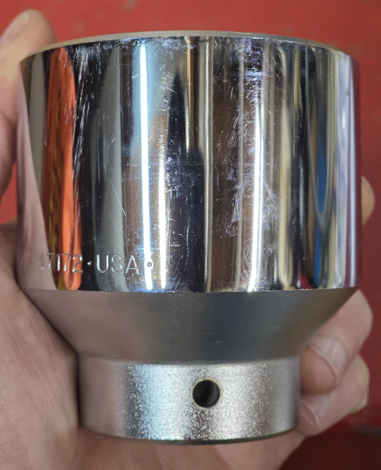 SK Tools 3/4″ Drive 2-1/4″ Polished Chrome Shallow Socket 12pt 47172 USA