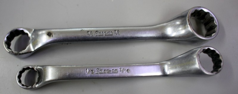 Pair of Snap-on Offset Box Wrenches – XS2024 & XS0 1618