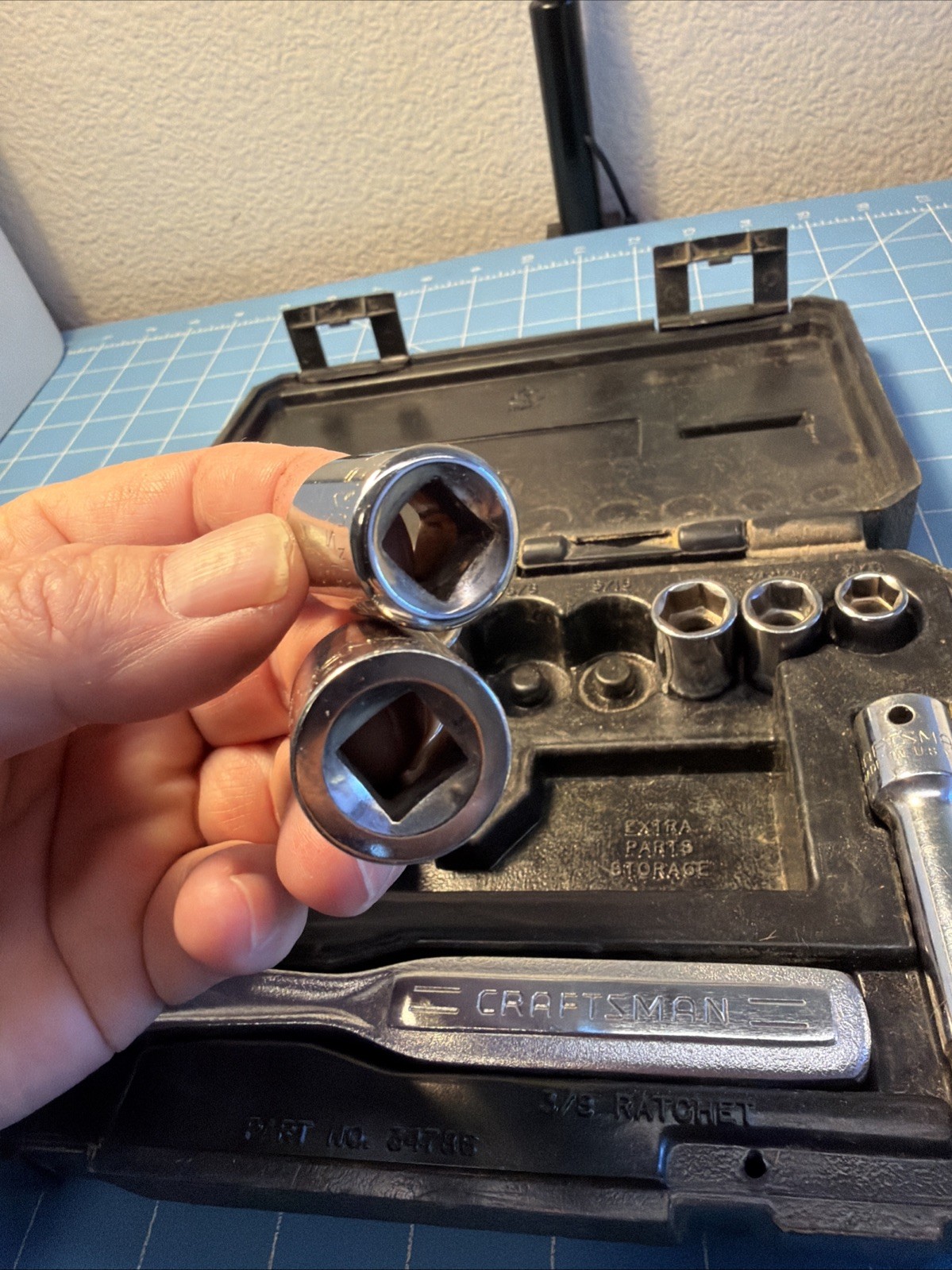 Craftsman USA 12pc Socket Set 3/8″ drive SAE 34786 G series 3/8″-3/4″