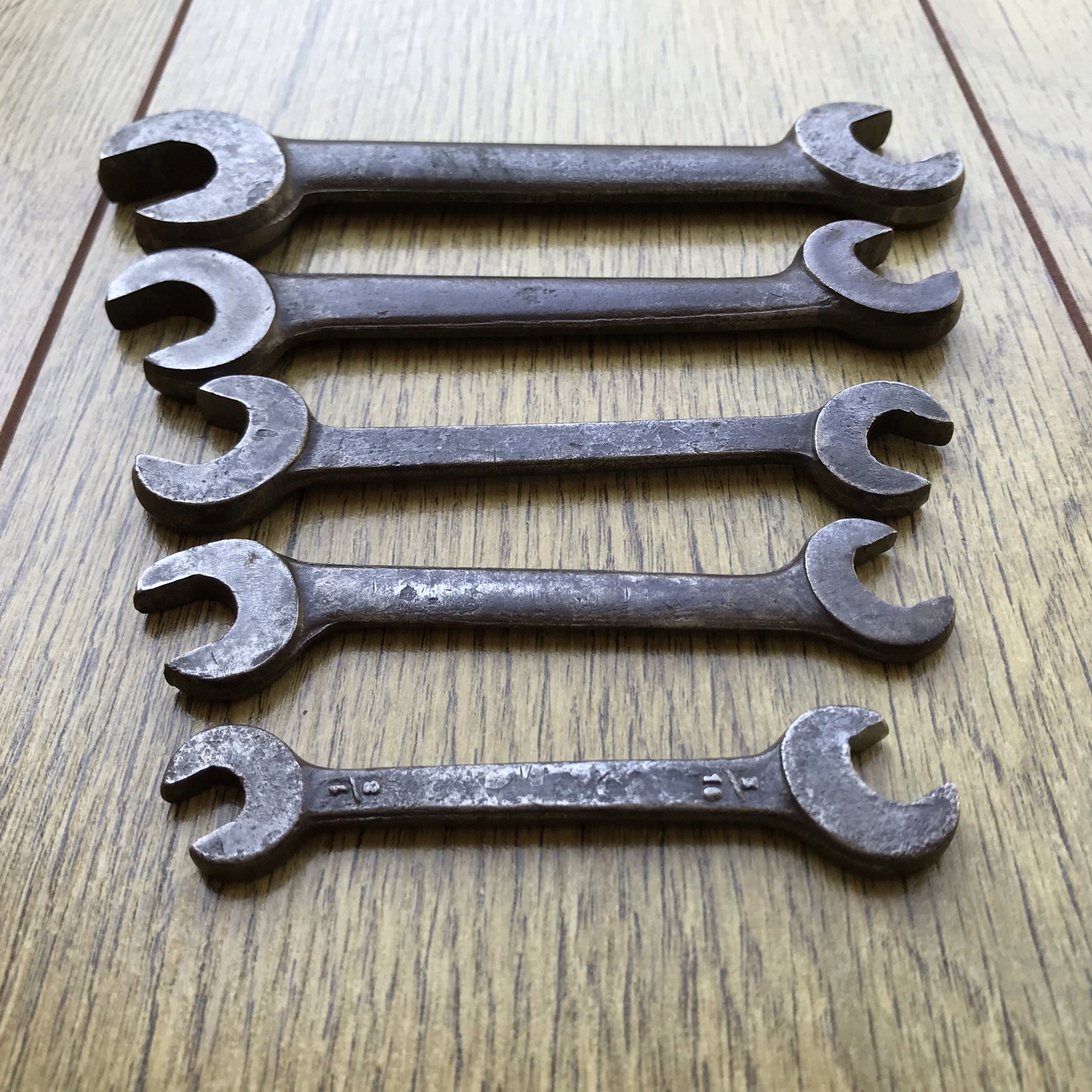 5 Vintage Jenbro Whitworth Spanner’s 7/16” to 1/8” Whitworth.