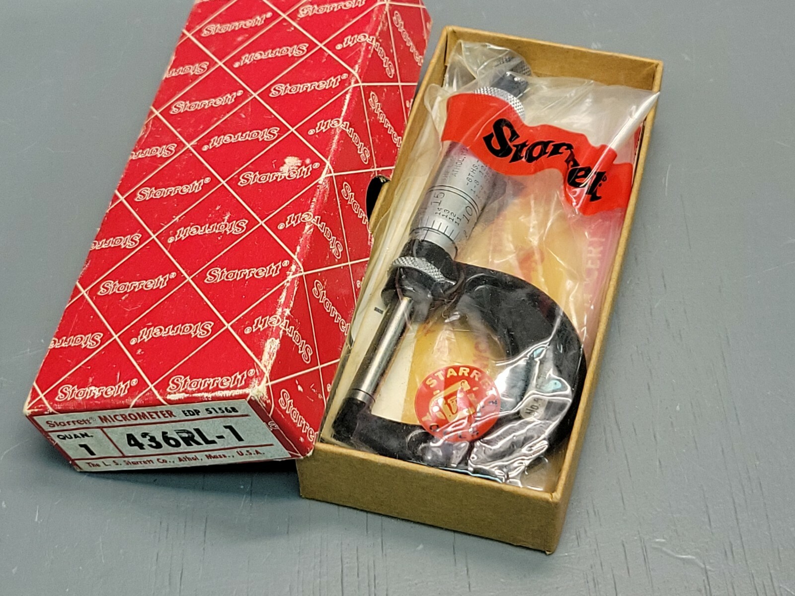 Starrett 436RL-1 Micrometer NEW OLD STOCK USA