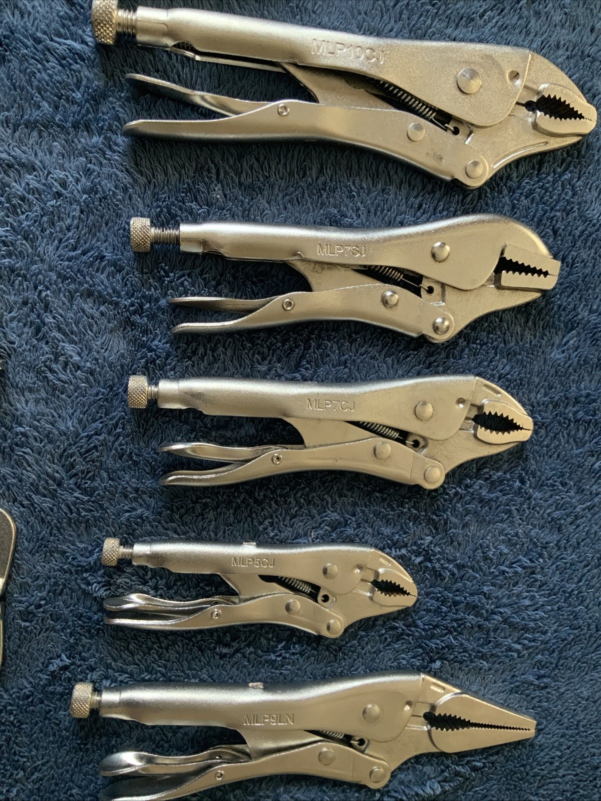 Mac Tools 9pc Locking Pliers/ Vice Grips….all Work….see Pics….