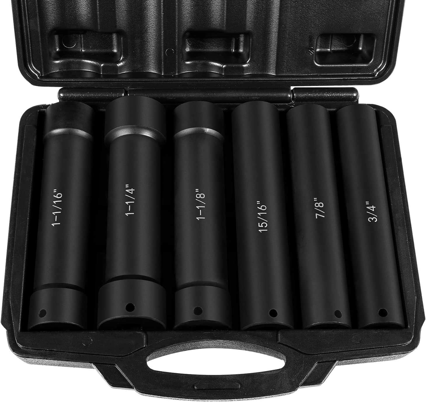 1/2 Inch Drive Heavy Duty Extended Length Extra-Deep Length Impact Socket Set