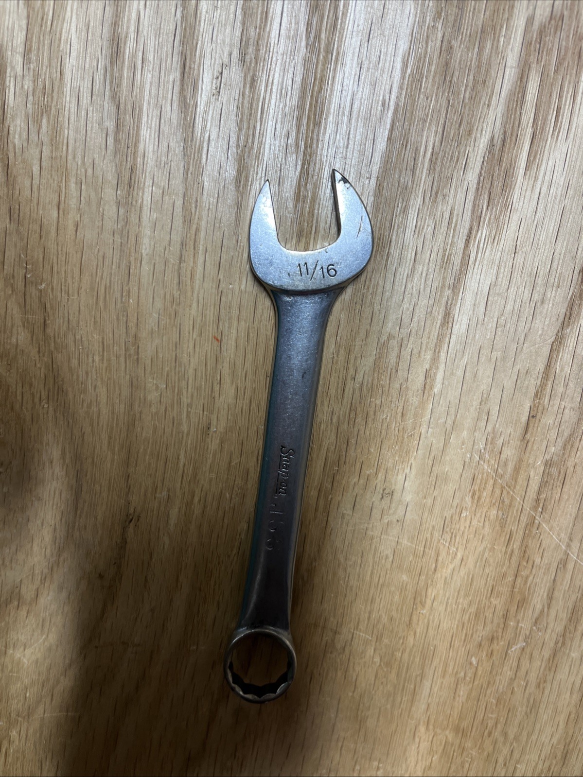 Snap-On Tool 11/16″ 12pt Short Stubby Combination Wrench OEX220 USA See Photos
