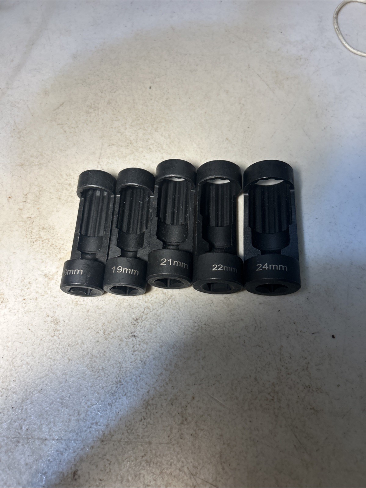 5pcs Strut Nut Socket 18mm 19mm 21mm 22mm 24mm 1/2”Drive Suspension Shock Tool