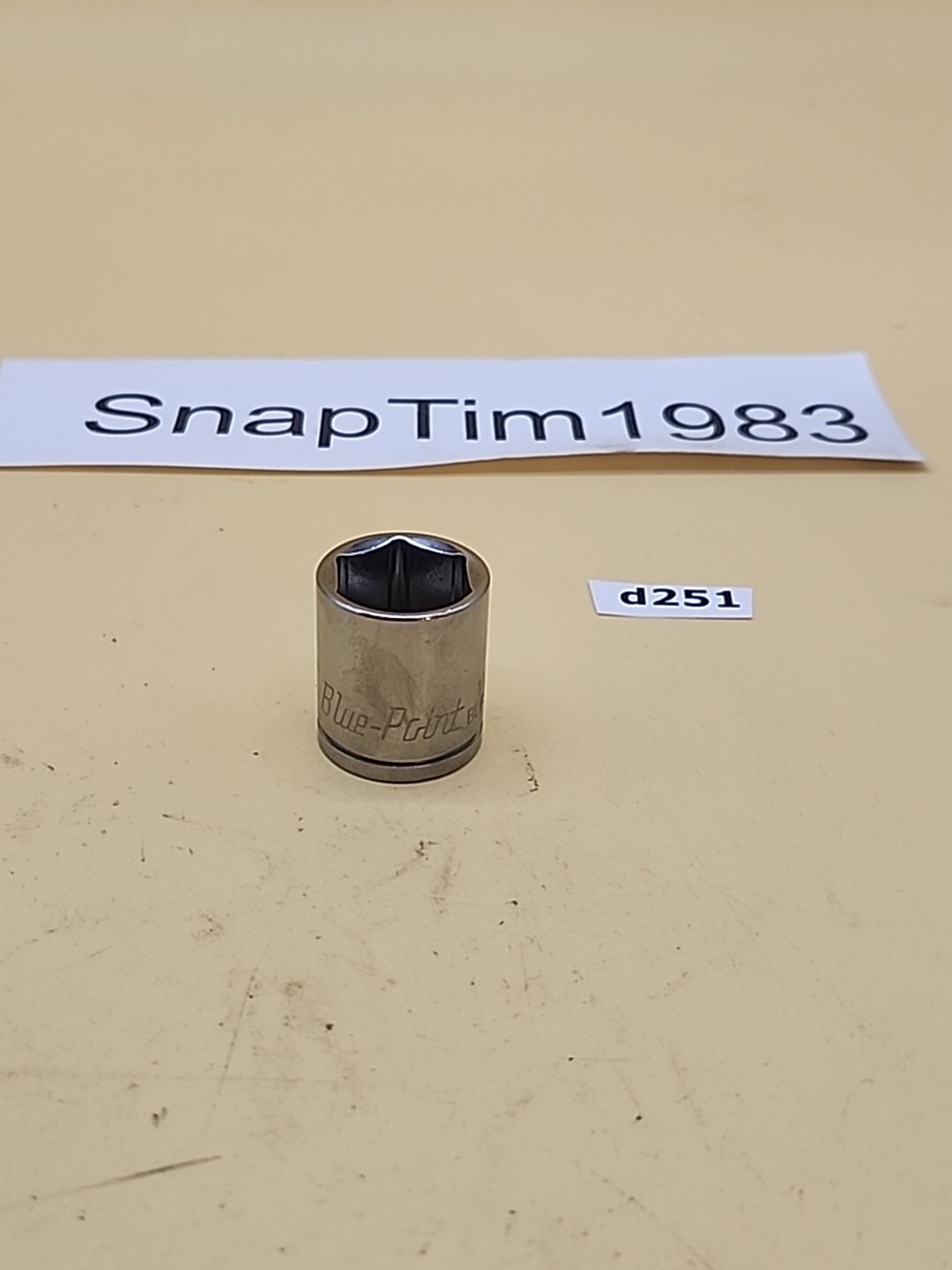 Blue-Point Tools BLPS381116 6 Pt 3/8″ Drive 11/16″ SAE Shallow Socket Chrome USA