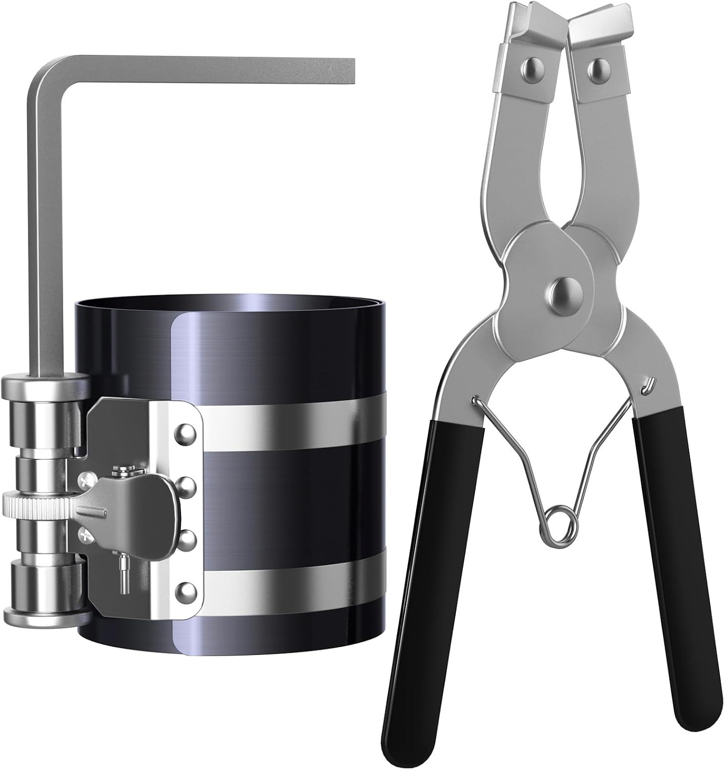 Effortless Piston Ring Installation Tool Set: Adjustable Size from 53mm to 175mm
