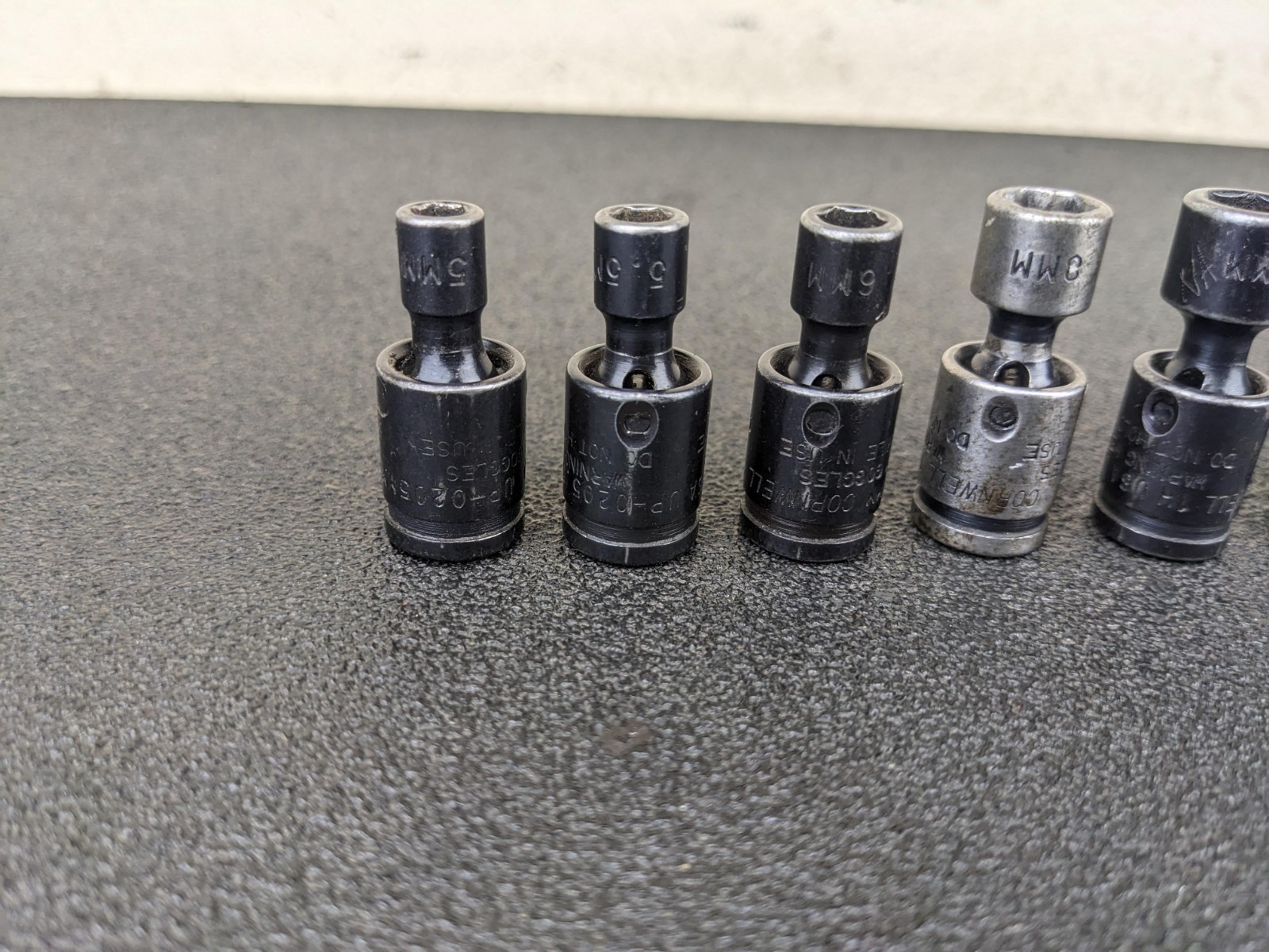 #bn810 Cornwell TSMUP0212SP 11pc 1/4″ Metric Universal Socket Set 5-15mm 6 Point