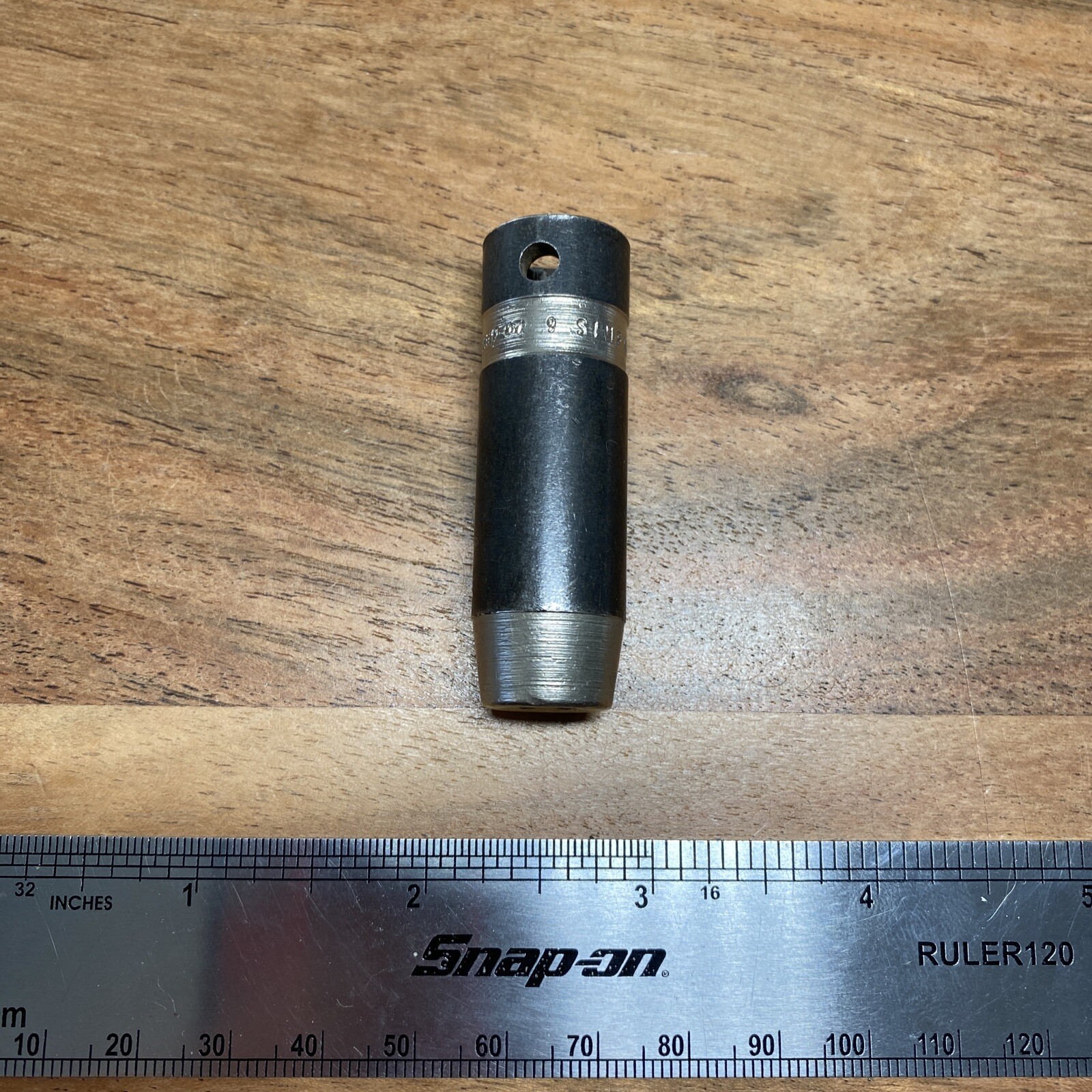 Snap on 3/8 drive 9mm metric deep 6 point vintage socket SIMFM9