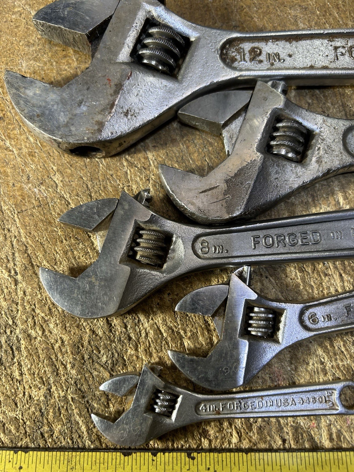 Craftsman 5-Piece Adjustable Wrench Set 4″, 6″, 8″, 10″and 12″ USA