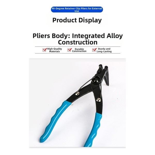 90 Degree Extended External Circlip Pliers for Deep Hole Snap Ring Removal Tool