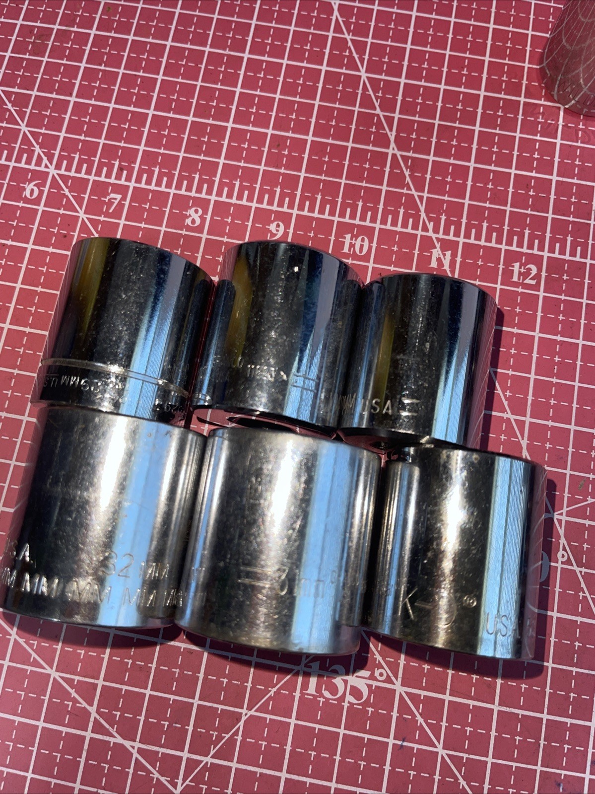 Wilde USA 23 Piece 10 – 32 MM Metric 1/2 drive 12 Point socket Set Easco KD Rare