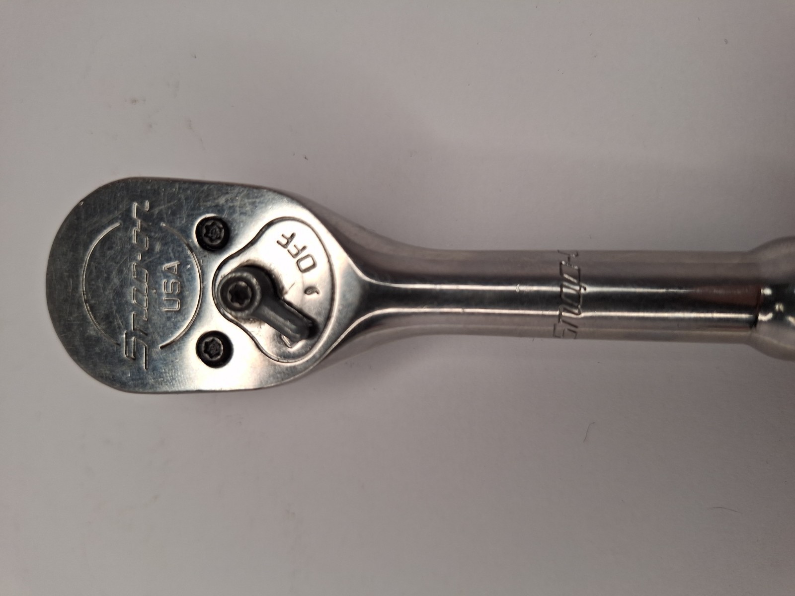 PAIR OF Snap-On 3/8″ RATCHETS STANDARD F80 AND STUBBY PFK830 (C4)