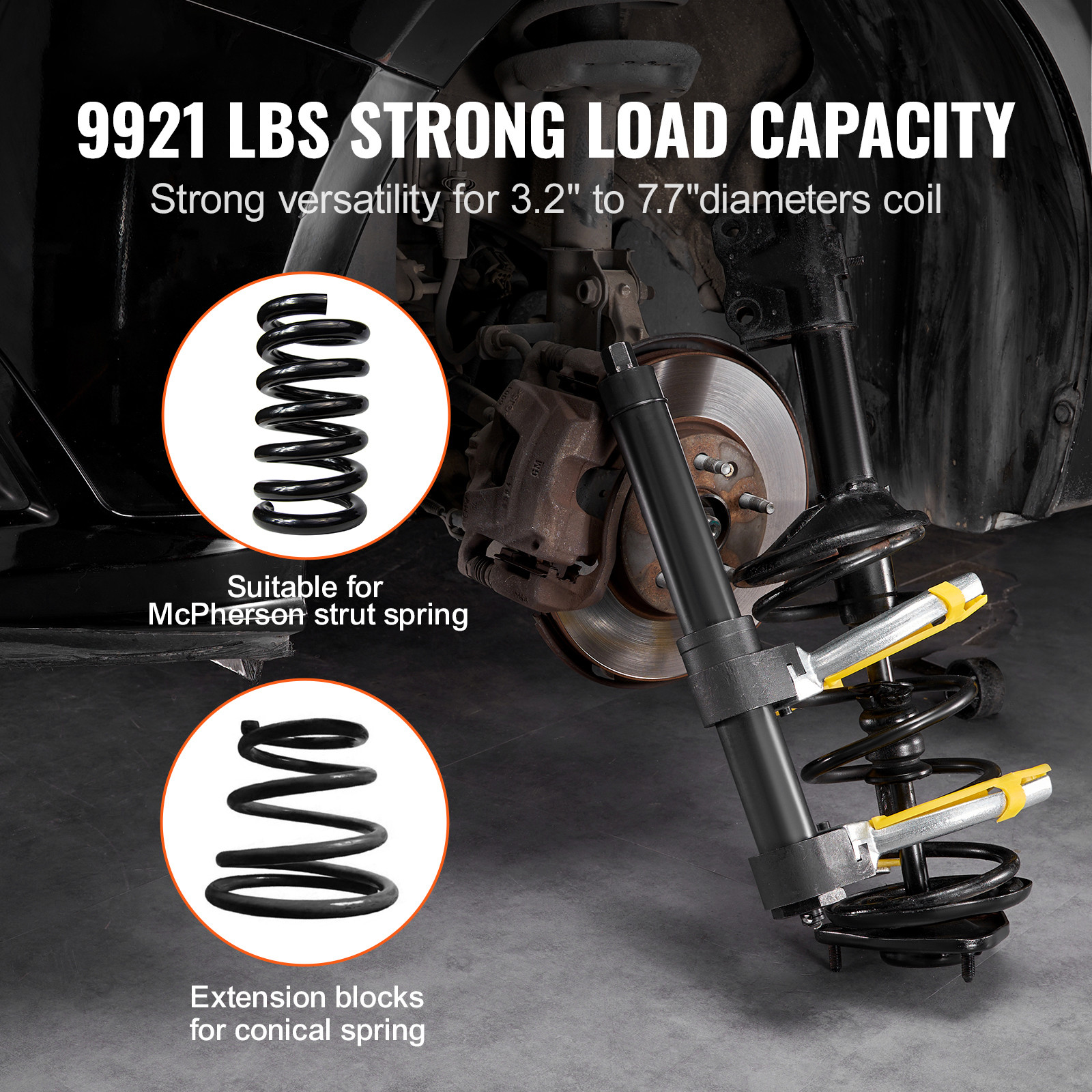 Coil Spring Strut Compressor Clamp Struts Shock Absorber Suspension 3 Pcs
