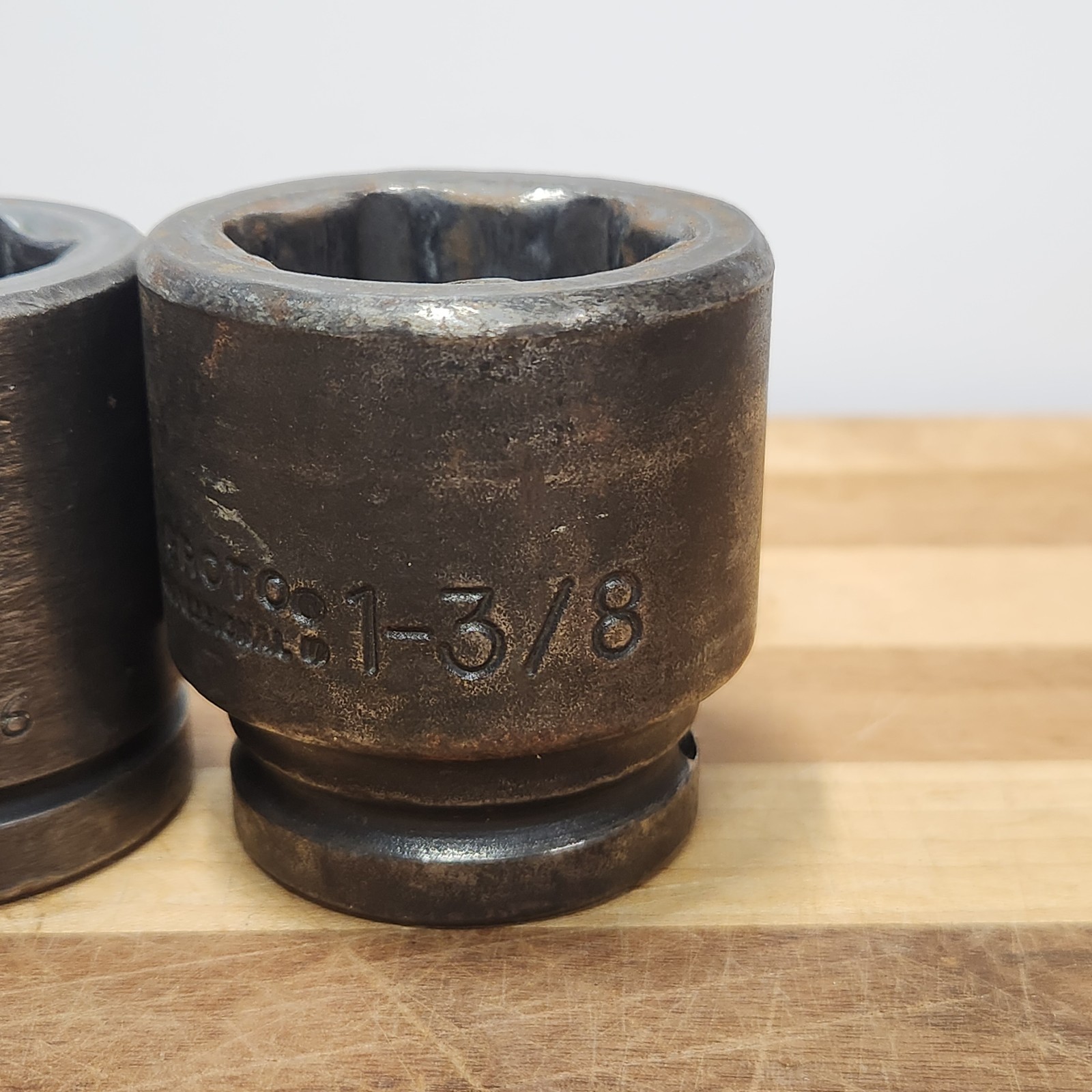 Wright & Proto 3/4 inch drive 6 point socket lot 1-3/8, 1-3/16, 7/8, 11/16, 9/16