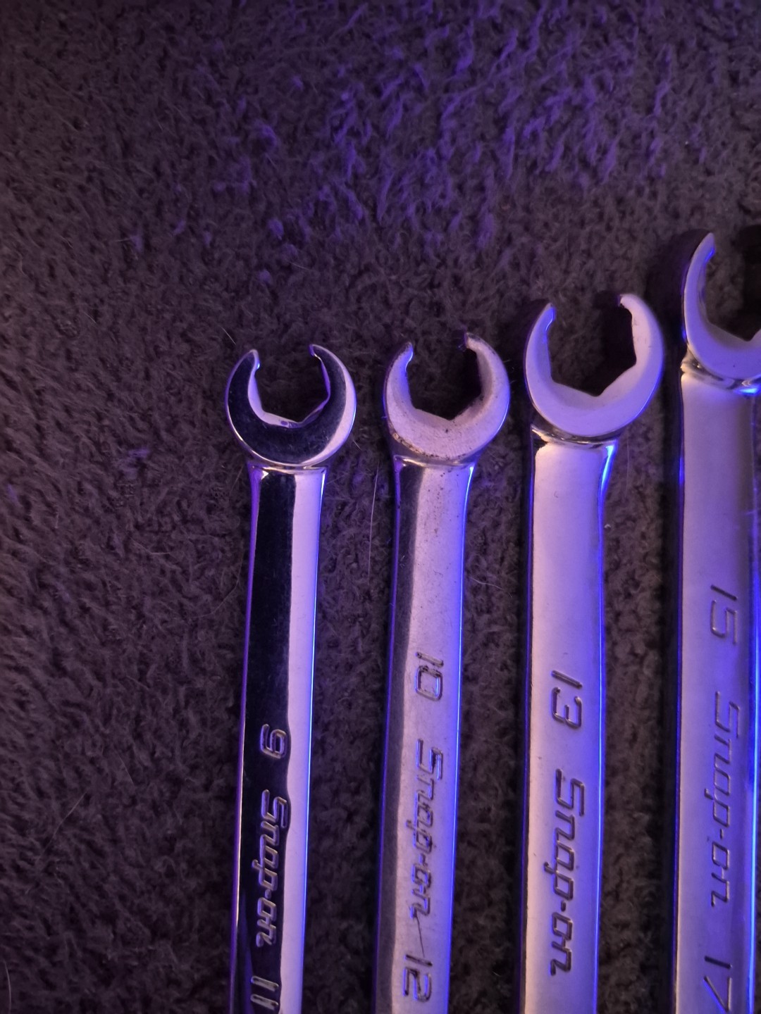 Snap-on 6pc Flare Nut Line Wrench Set Metric 9-21mm RXFMSB