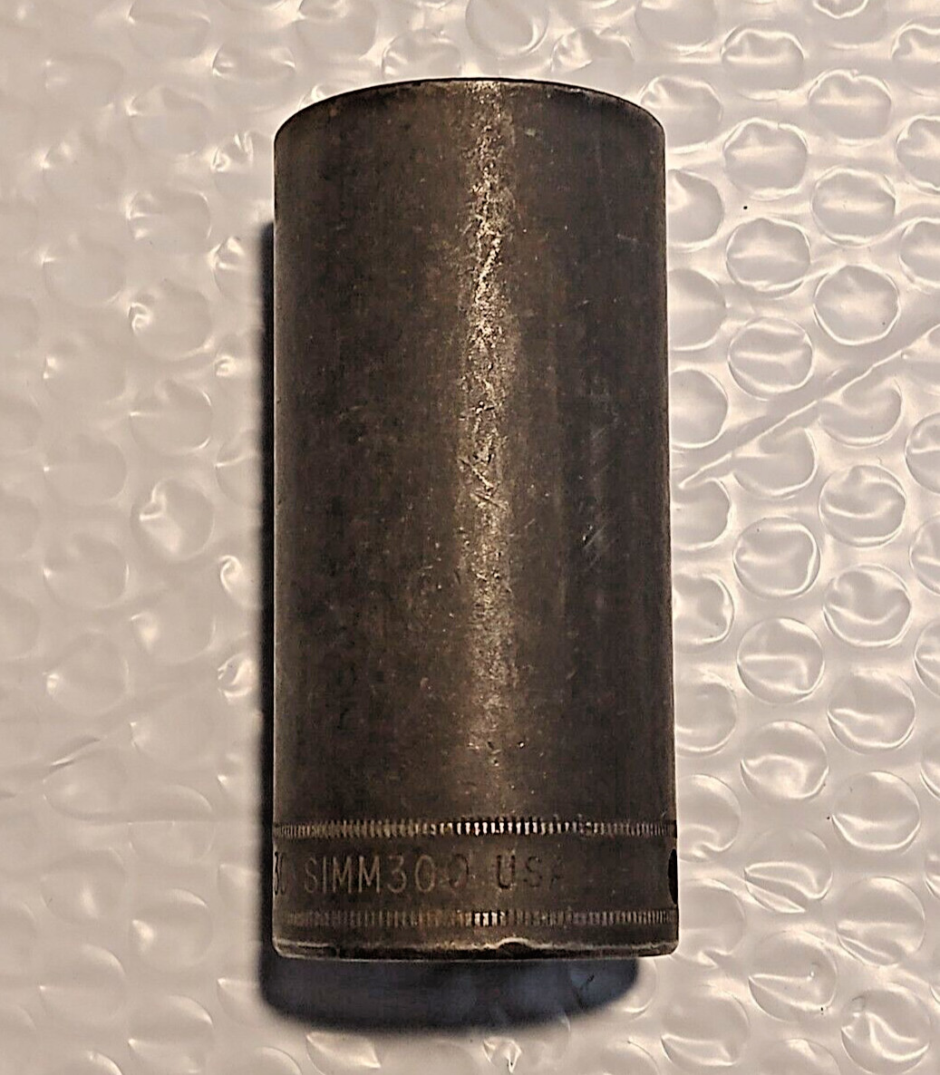 SNAP-ON SIMM300, 1/2″ DRIVE 30MM. IMPACT SOCKET, 3.2″ DEEP, 6 POINT.