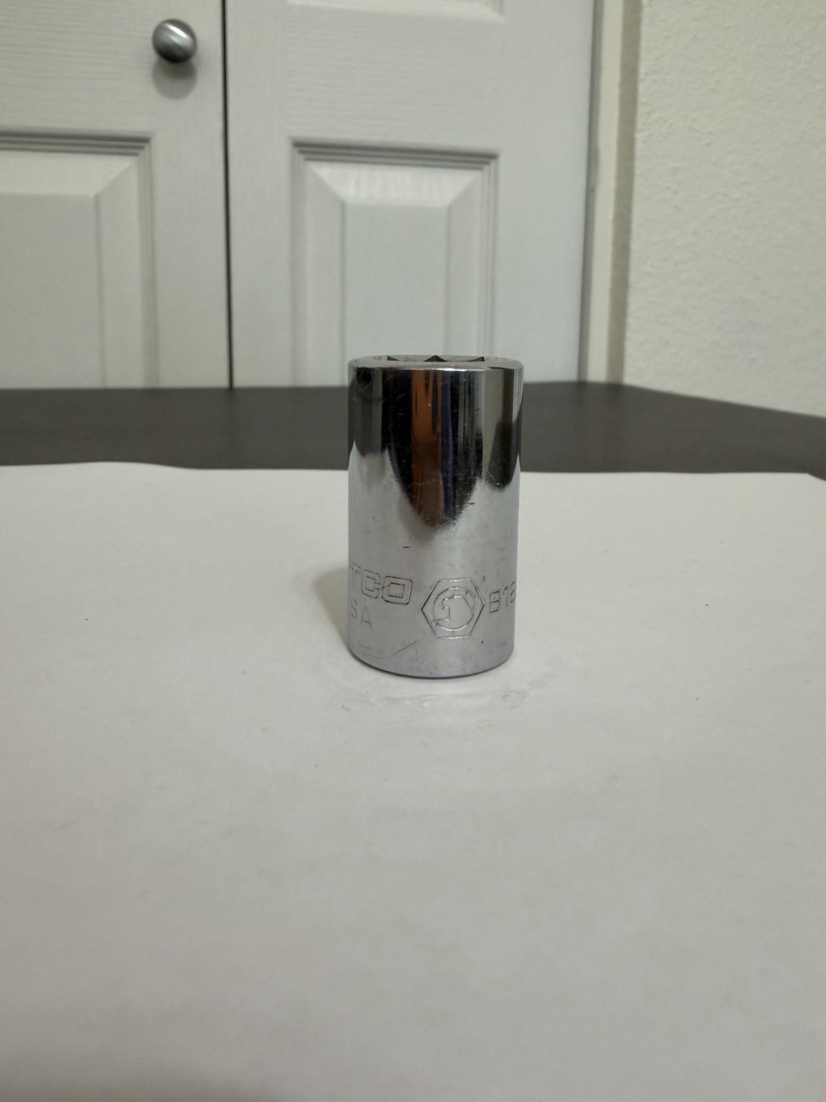 Matco 1/2″ Shallow Socket 3/8″ Drive 8 Point Double Square B168 USA