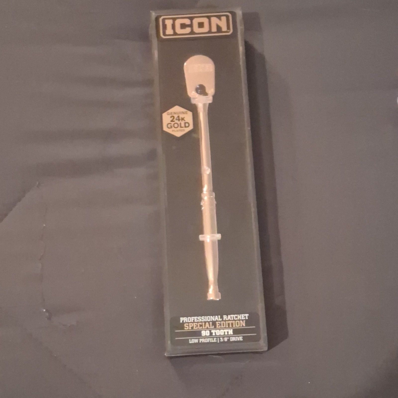 24k Gold Plated Professional Rachet Special Edition Low Profile 3/8 Drive