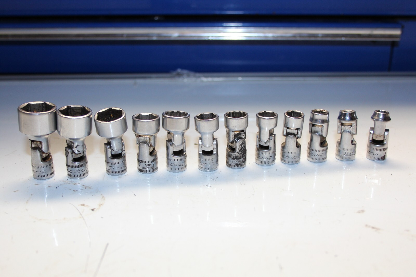 SNAP-ON TOOLS 1/4″ Drive 12- 6-Point Metric Shallow Universal Socket SET 12pc US