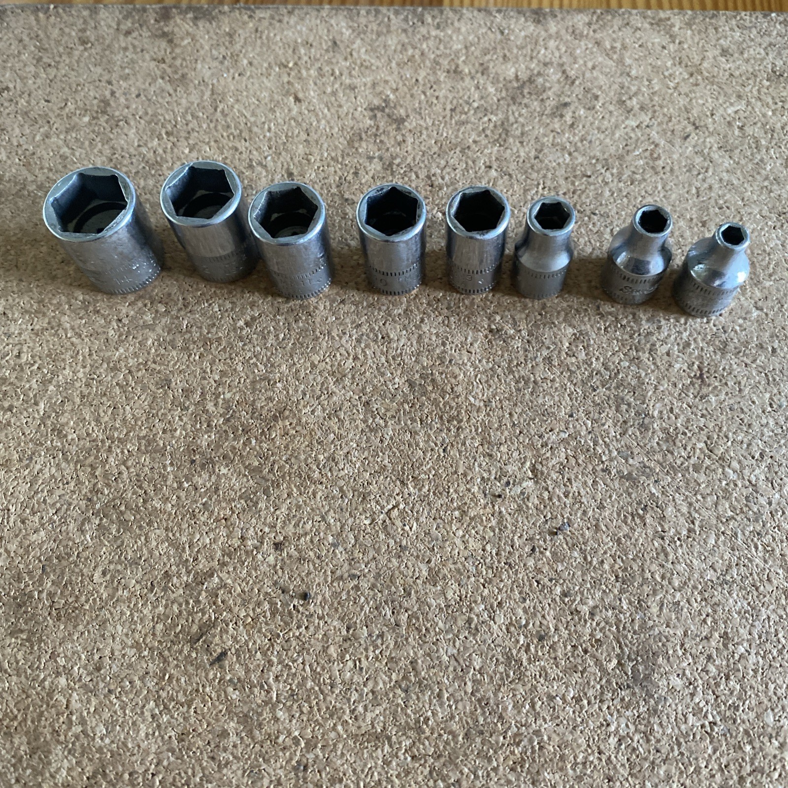 Snap On TMM Series Metric Sockets – 14-12-11-10-9-6-5-4MM 3/8 Inch Drive USA