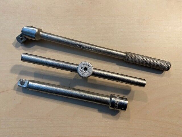 King Dick ‘Midget’ T-Bar, Swivel & 8″ Socket Ext. – Ex RAF Crowfoot Marked