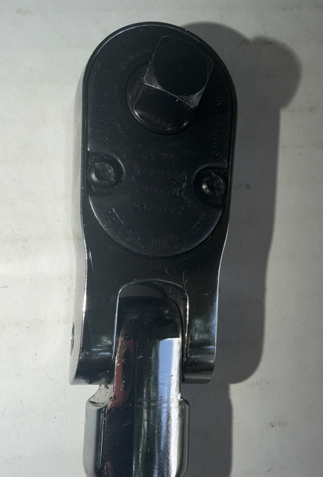 Snap-On FHLLF80 Extra Long Handle 3/8″ Drive Flex Head Ratchet Red Soft Grip