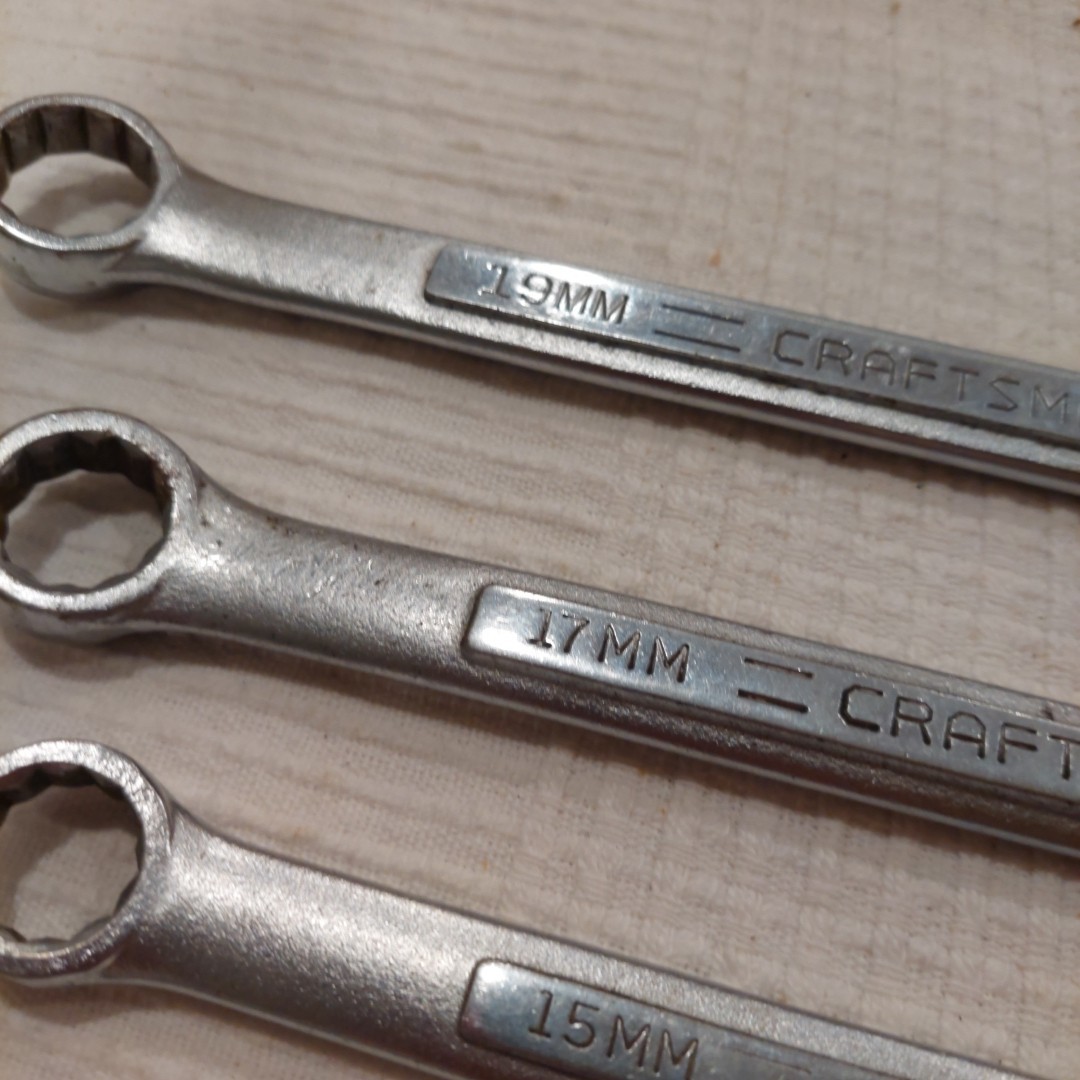 CRAFTSMAN Metric 12PT Combination Wrench Set (7-pieces) 9mm-19mm U.S.A.