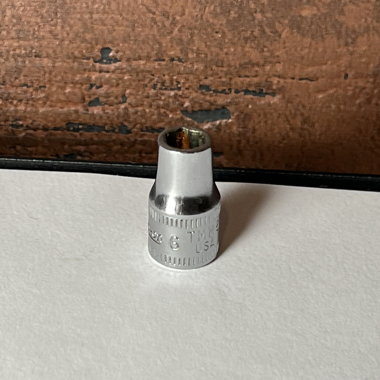 Snap On 1/4″ Drive 6mm Shallow 6pt Metric Socket TMM6 6 MM