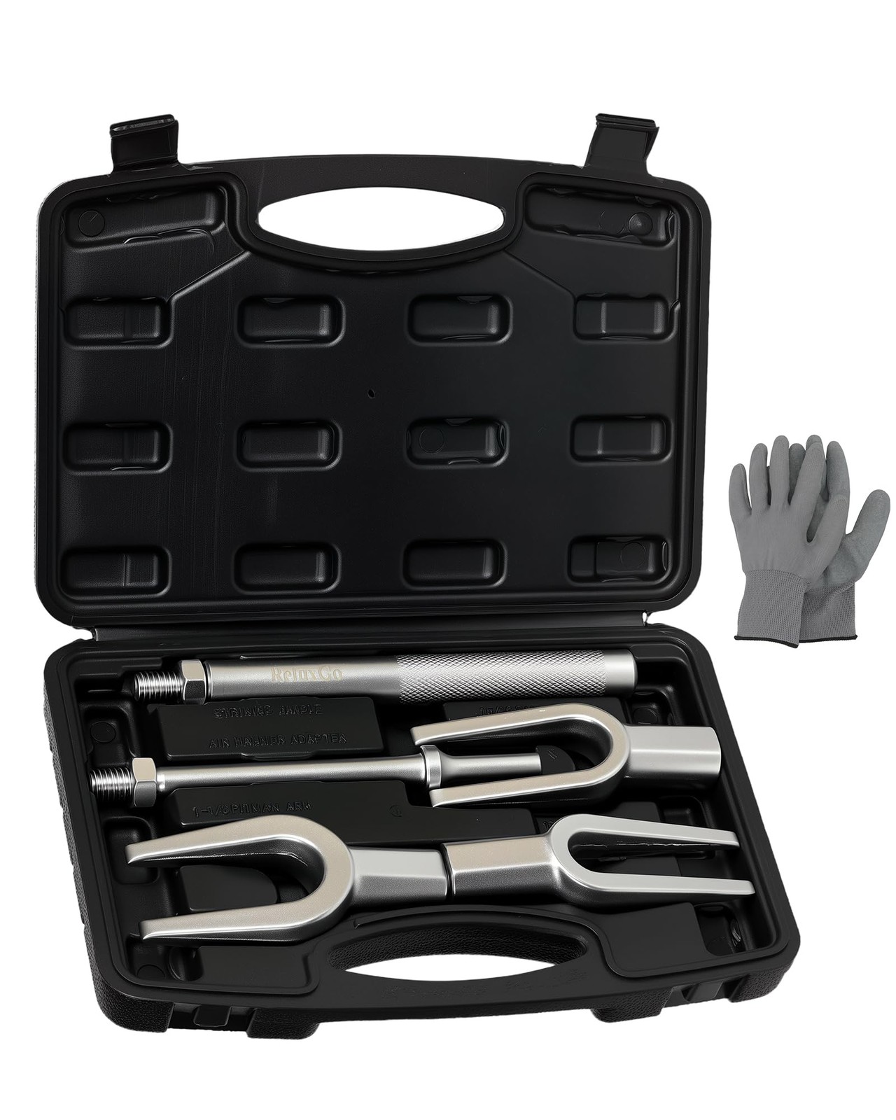 ReluxGo 5-Piece Ball Joint Separator Set, 1-1/8″, 15/16″, 11/16″, BLACK