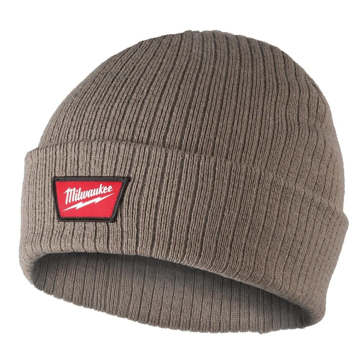 Milwaukee Tool Rib-Knit Cuffed Beanie – Brown New With Tags