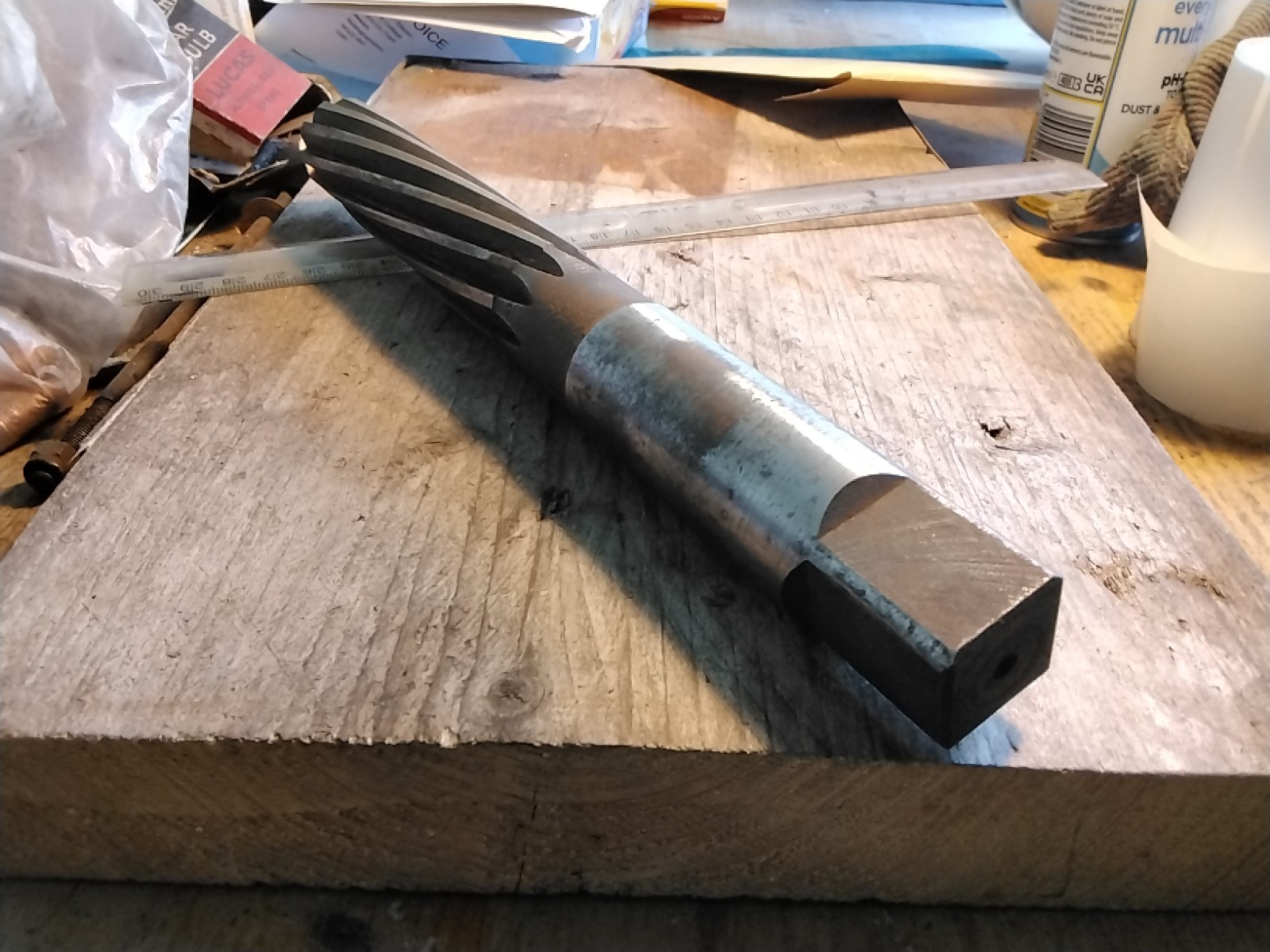 Spiral Reamer 1.1/16″ With 7/8″ Chuck.. Appears To Be Unused..