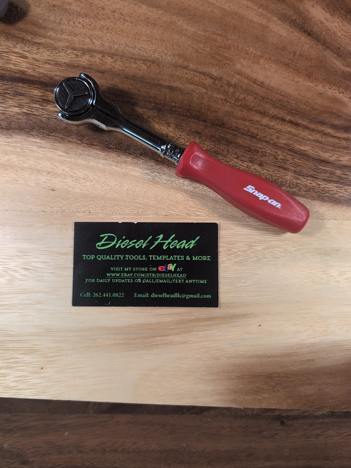 *NEW* Snap On FHCNFD72 3/8″ CLASSIC RED Grip 180° Round Head Ratchet