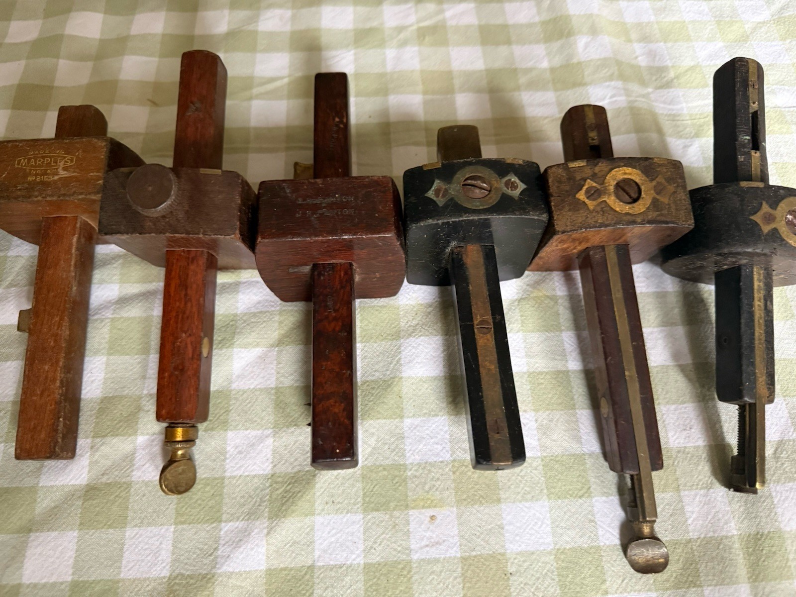 Job Lot Of Nice Mortice Gauges. Marples Rosewood Etc