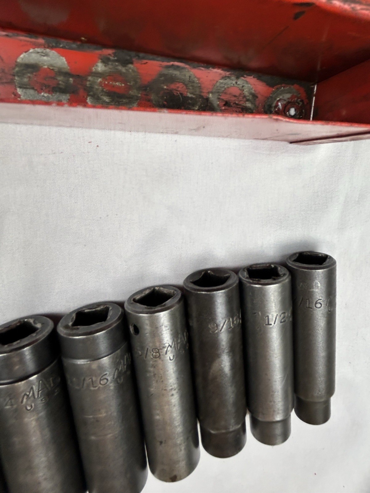 MAC TOOLS 13 PC 1/2 DRIVE SAE DEEP IMPACT 6 PT SOCKET SET 7/16 – 1-1/4 Read