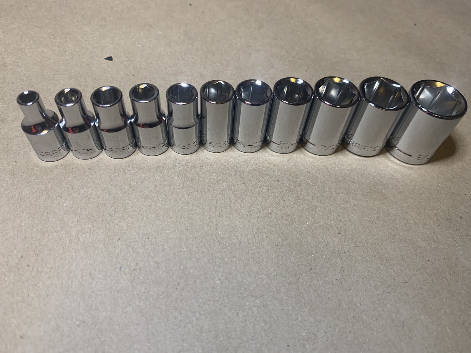 CRAFTSMAN 116 pc 1/4 3/8 1/2 Dr SAE METRIC MM 6pt 12pt ratchet wrench socket set