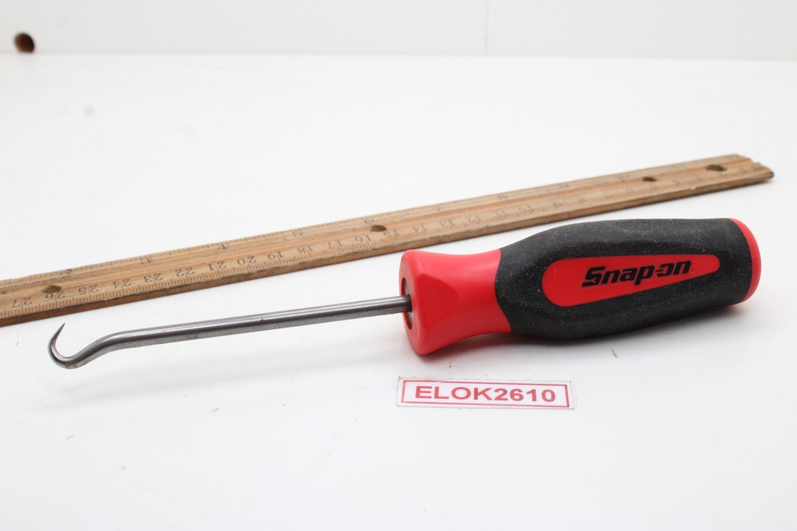 Snap-on SG4ASHB 8″ RED Soft Grip Large Red/Black Handle Heavy-Duty Hook Pick USA